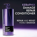 Nexxus KERAPHIX Shampoo & Conditioner for Damaged Hair 2 Pack Damaged Repair Powered by KRT Keratin Resistance Therapy with Liquid Crystal Amino Acids 33.8Fl Oz Infinity Warehouse