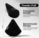 Flat Foundation Brush and Powder Puff Set, Korean Makeup Brush Teardrop Sponge for Liquid Foundation,Premium Face Makeup Brush Sponge for Blending Cream Setting Powder Infinity Warehouse