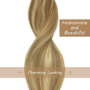 Doores 20pcs 24 Inch Tape in Hair Extensions Ombre Light Blonde Highlighted Golden Blonde Real Human Hair Extensions Tape in Skin Weft Natural Hair Extensions Natural Hair Remy Straight 50g DOORES Store