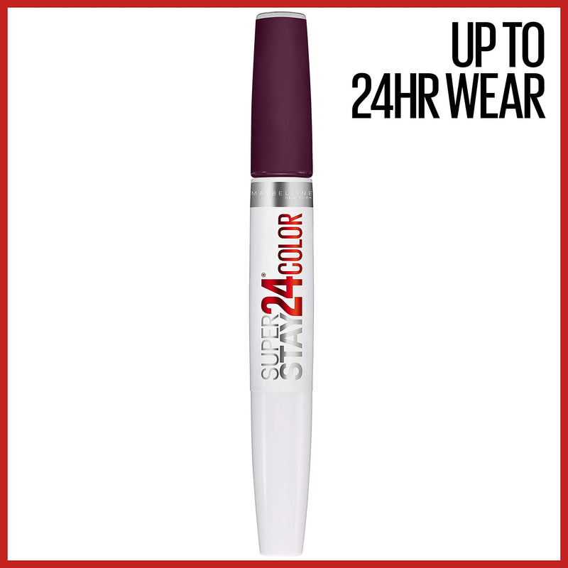 Maybelline SuperStay 24, 2-Step Liquid Lipstick, Extreme Aubergine Maybelline New York