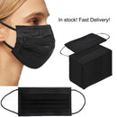 100PCS 3 ply black disposable face shield filter protection NNPCBT