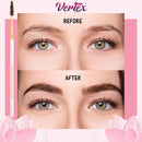 Vertex Eyebrow Brush Spoolie Comb - For Eyebrows Blending Brow Pomade | Small Angled Eyelash Brush For Longer Lashes Vertex