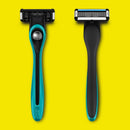 Made For YOU by BIC Shaving Razor Blades for Every Body - Men & Women, with 2 Cartridge Refills - 5-Blade Razors for a Smooth Close Shave, TEAL, Kit Made For You