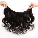 Human Hair Weft Sew In Natural Black Brazilian Hair 3 Bundles Mixed Length Short Long Body Wave Unprocessed Hair Weave Extensions for Women 10 12 14 Inch