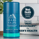 Oars + Alps Aluminum Free Deodorant for Men | Long Lasting Odor Protection, Clear & Free of White Residue, Anti-Chafing Smooth Glide, Dermatologist Tested, Deep Sea Glacier, 2pk, 2.6oz Infinity Warehouse