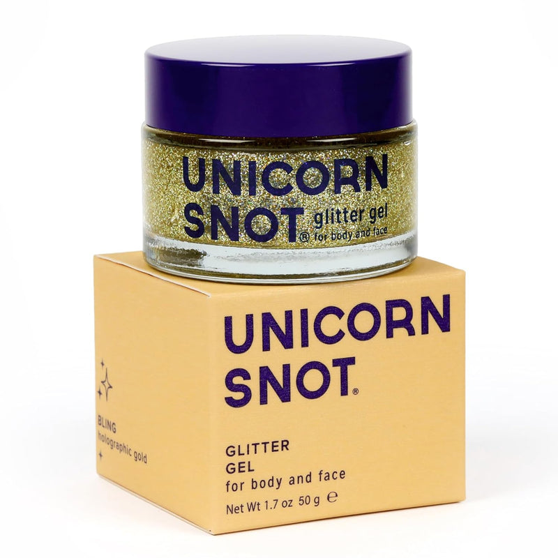 Unicorn Snot Face & Body Glitter Set - Cosmetic-Grade Holographic Gel Makeup Kit for Festivals, Raves, Cosplay - Safe for Face, Easy Application & Removal, 1.7oz (3 Pack, Disco, Sky, Ultraviolet) Infinity Warehouse