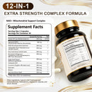 12-in-1 Liposomal NAD+ Supplement NMN Alternative 60 Capsules Infinity Warehouse