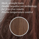 LâAnge Hair Le Vite Hair Straightening Brush | Double Negative Ion Technology for Smooth, Frizz-Free Hair | Easy, Quick Sleekness and Shine | Dual-Voltage Hair Straightener for All Hair Types (Black) l'ange