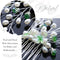 Yean Bride Flower Wedding Hair Comb Silver Bridal Hair Piece Pearl Hair Accessories for Women and Girls Yean