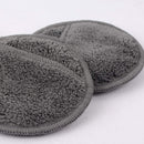SUNLAND Reusable Makeup Remover Pads For Face,Eye,Lips 16 Pack Microfiber Face Cleansing Gloves Washable With Laundry Bag and Travel Bag Rounds Toner Pads (round 3.15inchx16, dark grey) SUNLAND