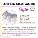 Andrea False Lashes Style 52 - Black 4 pairs Andrea