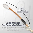 Lotion Applicator for Your Back | 17" Long Handle for Easy Reach Self Application | Perfect for Tanning, Skin Cream Or Any Form of Lotions On Back Yoove