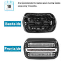 Replacement Shaver Foil&Cutter Set for Braun For Braun Series 3 32S 320S-4 330S-4 340S-4 350CC-4 Silver USonline911