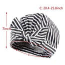 Sent Hair Shower Cap for Women Reusable Waterproof Bath Cap for Long Hair Cap for Shower Cute Large Turban Shower Cap for Braids(Stripe) sent hair