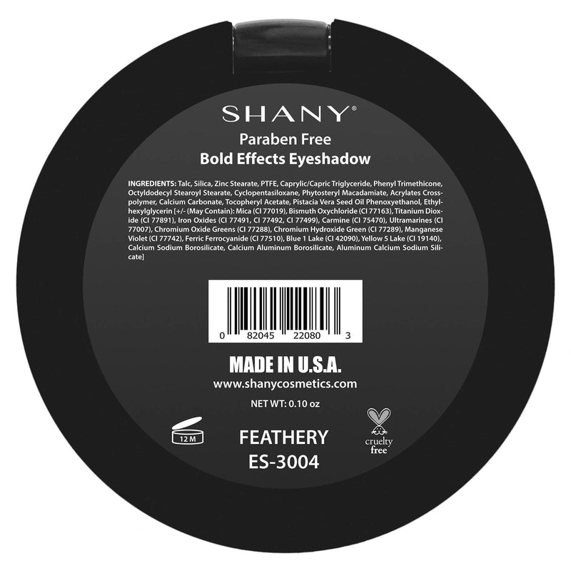 SHANY Matte Eyeshadow - Paraben Free - FEATHERY SHANY