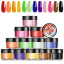 MODELONES 12 Colors Polymer Acrylic Powder Set Candy Colorful Acrylic Nails No Need Nail Lamp modelones Store