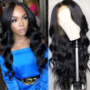 Amanda Body Wave Lace Front Wigs Human Hair Per Plucked Brazilian Virgin Human Hair Middle T Part Lace Wig with Baby Hair For Black Women Natural Color(20”body) Amanda