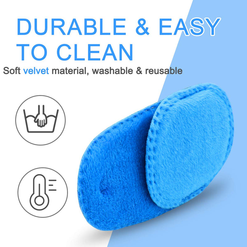 4 Pack Eye Patches for Kids Girls Boys, Right & Left Eye Patch for Glasses, Lazy Eye Patch for Children Treating Lazy Eye Amblyopia Strabismus and After Surgery… (Blue) (Blue) martinandmark.com