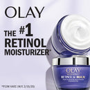 Olay Regenerist Retinol 24 Max Moisturizer, Retinol 24 Max Night Face Cream, Fragrance Free, 1.7 Oz + Whip Face Moisturizer Travel/Trial Size Gift Set Olay