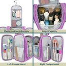 PAVILIA Hanging Travel Toiletry Bag Women Men | Cosmetic, Makeup Organizer Kit for Toiletries Accessories, Bathroom Hygiene, Water Resistant(Purple) PAVILIA