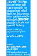The Natural Dentist Stim-U-Dent Plaque Removers, Thin, Mint Flavor -160 ct. Natural Dentist