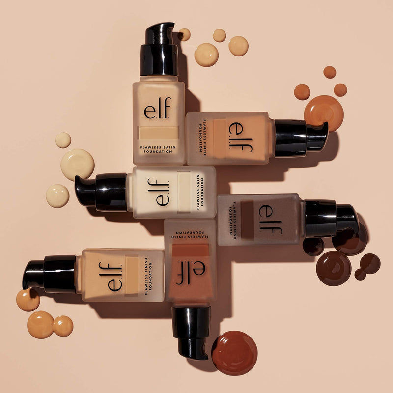 e.l.f. Flawless Finish Foundation, Improves Uneven Skin Tone, Lightweight, Medium Coverage & Semi-Matte, Vegan & Cruelty-Free, Beige 0.68 Fl Oz e.l.f.