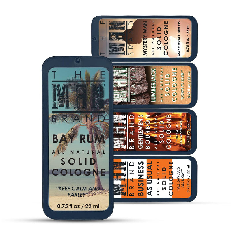 Mens Sample Solid Cologne Pack with Aspen Solid Cologne, Lumberjack Solid Cologne, Woodsman cologne, Mystery Man cologne and more (Play Daily Sampler Cologne Set - 7 Pack - 0.75 oz each) Infinity Warehouse