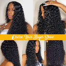 Ossilee Lace Front Wigs Human Hair for Black Women 150% Density Brazilian Water Wave Lace Front Wigs Wet and Wavy Human Hair Wigs Pre Plucked Hairline (20 Inch, water wave wig) Ossilee