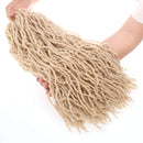 Xtrend 6 Packs Pre-Looped New Faux Locks Braids Hair 18 Inch Fashion Soft Locks Hair Blond Synthetic Hair Extend 21Strands New Loc Braiding Hair Most Natural Faux Locks Curly Crochet Hair 613