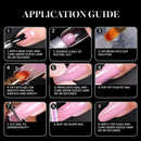 Beetles Poly Extension Gel Dual Nail Form - 120 Pcs Builder Gel Flat Stiletto Nail Molds Coffin False Nail Tips for Gel Manicure Nail Art Design Salon DIY at Home beetles Gel Polish