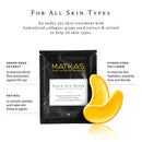 MATKAS Gold Under Eye Patches - 0.3% Pure Retinol + Hyaluronic Acid + Collagen for Dark Circles, Wrinkles, and Puffy Eyes, Under Eye Mask Puffiness Treatment for Women, Under Eye Gel Pads, Bag Patch MATKAS