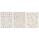 ALLYDREW 3 Sheets Facial Expressions Nail Art Emotion Emoji Nail Stickers allydrew