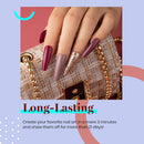 Beetles Gel Nail Polish Kit- 6 Colors Mauve Lilac and Maroon Gel Polish Set Glitter Nail Polish Soak Off LED Gel Nail Kit Nail Art Manicure Salon DIY at Home beetles Gel Polish Store