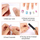 48 Pcs Press on Nails for Kids Fake Nails for Girls False Nails Lovely Children Gift Nail Art Decoration (Girl Theme) JANYUN