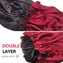 Satin Bonnets,Adjustable Satin Bonnet for women,Double Layer Large Sleeping Cap Visen Store