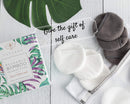 Luxury Bamboo Reusable Makeup Remover Pads, NYC, USA Brand (14 Pack), Four Layer Face Pads with Pocket - White and Grey Reusable Bamboo Face Pads - Eco-Conscious Makeup Remover Pads - Includes Mesh Washing Bag TAYVADA Store