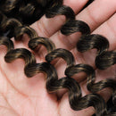 24Inch Passion Twist Hair 6 Packs Water Wave Crochet Braids for Butterfly Locs Hair Synthetic Crochet Braiding Hair Goddess Locs Long Bohemian Locs Hair(24 Inch, 1B/T30) VETYES