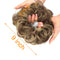OKHOTY 2PCS Messy Bun Hair Piece Thick Updo Scrunchies Hair Extensions Ponytail Hair Accessories Ash Blonde(Light Brown Mix Ash Blonde) OKHOTY