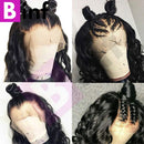 BINF Hair 16 inch Loose Deep Wave Lace Front Wig Human Hair Wig with Baby Hair Pre Plucked 100% Unprocessed Virgin Hair Deep Loose Wave Wig for Black Women 13X4 Lace Frontal 150% Density Natural Color BINF Store