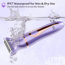 2-in-1 Electric Razor for Women, EESKA Electric Shaver for Women Cordless for Women Face, Legs and Underarm, Portable Bikini Trimmer IPX7 Waterproof Wet and Dry Hair Removal, Type-C USB Recharge… EESKA