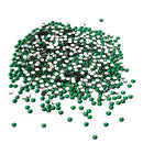LolliBeads Resin Crystal Round Nail Art Mixed Flat Backs Acrylic Rhinestones Gems, Size 2 mm, Color Emerold Green (2000Pcs) LolliBeads