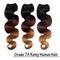 100% 7A Brazilian Remy Human Hair Weave Double Weft Body Wave 3 Bundles 300g Ombre Hair Extensions for Women (20 inch,Natural Black to Dark Auburn to Dark Blonde