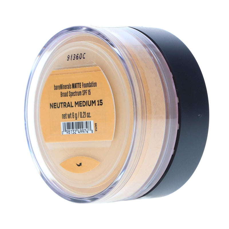 bareMinerals Matte SPF 15 Foundation, Neutral Medium 15, 0.21 Ounce bareMinerals