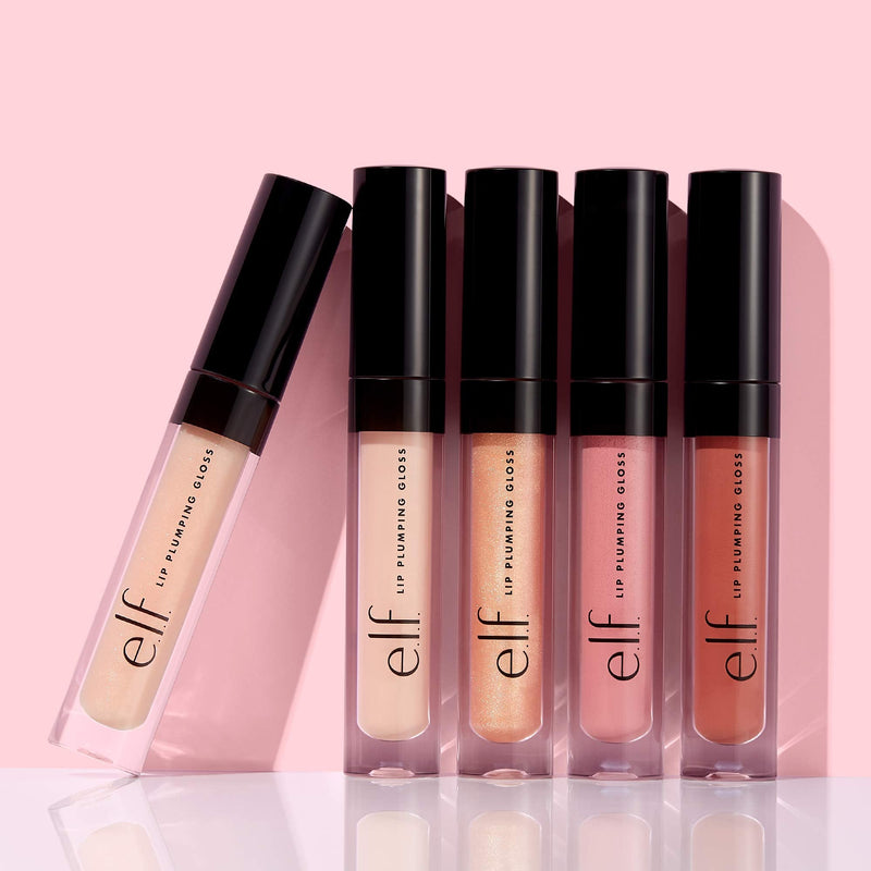 e.l.f., Lip Plumping Gloss, Hydrating, Nourishing, Invigorating, High-Shine, Plumps, Volumizes, Cools, Soothes, Mocha Twist, Shimmer, 0.09 Oz e.l.f.