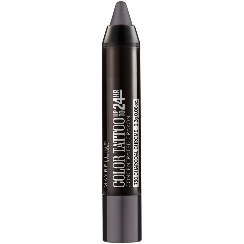 Maybelline Eyestudio ColorTattoo Concentrated Crayon,750 Charcoal Chrome, 0.08 oz. Maybelline New York