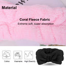 Spa Headband – 2 Pack Bow Hair Band Women Facial Makeup Head Band Soft Coral Fleece Head Wraps For Shower Washing Face LADES Store