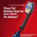 Colgate Keep Soft Manual Toothbrush for Adults with 2 Deep Clean Floss-Tip Brush Heads, Navy Colgate