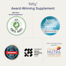 Fatty15 C15:0 Pentadecanoic Acid Supplement The Longevity Nutrient - 90 Vegan Capsules - 3x Cellular Benefits of Fish Oil Omega 3 Supplements - Gut Health, Liver Support, & Mitochondrial Health Infinity Warehouse