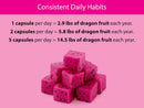 Organic Dragon Fruit Capsules, Freeze-Dried: 60 Capsules Infinity Warehouse