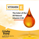Pure Vitamin E Oil - D-Alpha Tocopherol 100% Natural 2oz 47,500 IU - Not a Blend, Thick, Amber Color - Derived From Wheat Germ with Nutty Aroma - Face Body Hair - DIY Cosmetics & After Surgery Scars Everyday Beauty Helping You Feel Beautiful Inside And Out
